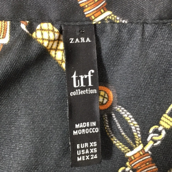 Zara TRF Collection Black Button Front Womens XS Horse Riding Equestrian Tunic - Picture 5 of 10